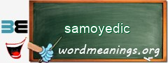WordMeaning blackboard for samoyedic
